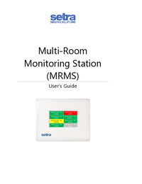 Thumbnail of document Manual - MRMS Multi-Room Monitoring Station